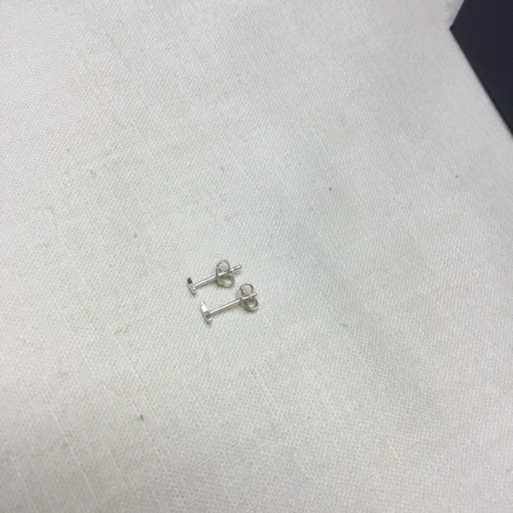 New Moon Sterling Silver Studs - Picture 2 of 2